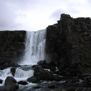 Thingvellir - La cascade d'Oxafafoss