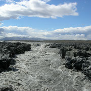 La Kreppa, un puissant  torrent glaciaire