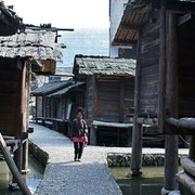 Villaggio Miao, vicoli - Miao village, narrow streets