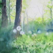 Im LIcht leben. Aquarell. Privatbesitz