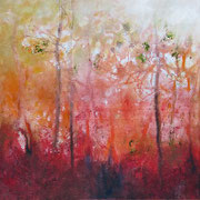 Verwandlung. Öl auf Leinwand (2021). 60 cm x 60 cm. Privatbesitz