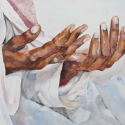 Bittet, so wird euch gegeben. Aquarell. Erhältlich