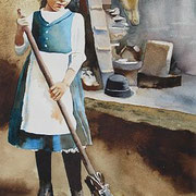 In meinem Herzen ist's Sonntag. Aquarell (2014). Erhältlich