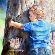 Große Liebe. Aquarell. Privatbesitz