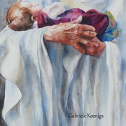 Gott sei Dank Aquarell (2018). Erhältlich 