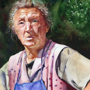 Hut ab vor der Sennerin. Aquarell (2013). Erhältlich