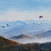 voller Vertrauen. Aquarell (2025). Erhältlich