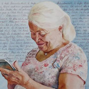 Liebe in Person. Aquarell (2024). Unverkäuflich