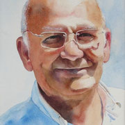 Stavros. Aquarell (2017). Erhältlich