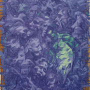 adam bota, "ermittlungsverfahren 3" (triptychon), 2016, 100 x 80 cm, oil on canvas – erlas galerie