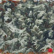 adam bota, "rasterfahndung (klein)", 2016, 100 x 150 cm, oil on canvas – erlas galerie
