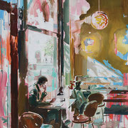 dénesh ghyczy, "haliflor", 2025, 110 x 85 cm, oil & acrylic on canvas – erlas galerie