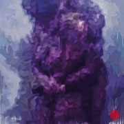 adam bota, "badezimmerfusion", 2021, 90 x 90 cm, oil on canvas – erlas galerie