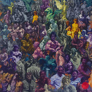 adam bota, "parallelwelten", 2023, 200 x 180 cm, oil on canvas – erlas galerie