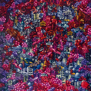adam bota, "parade", 2022, 200 x 180 cm, oil on canvas – erlas galerie
