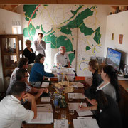 Sitzung der Arbeitsgemeinschaft "Limes in Hohenlohe" im Wachthaus Am Limes