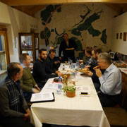 8.Feb.18: COT d Toastmasters HN - Abeitstreffen mit römischem Ambiente - Vorträge zum Limes und Imbiss Moretum (vor der Pizza)