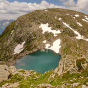 Laghetti della Miniera 2536 m e Pizzo Corandoni