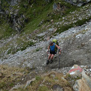 Arrivati in cima al canale