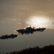 Isole di Brissago in controluce