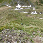 Dal Pizzo Tom verso la Bocchetta del Camoghè