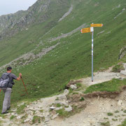 Passo San Jorio 2011 m, ritorniamo su bellissimo sentiero alla Biscia