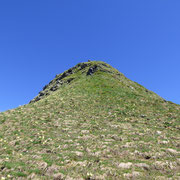 Pizzo Tom, tratto finale ripido