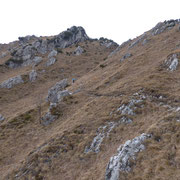 Dalla Bocchetta di Regagno 1659 m, si scende circa 100 m 