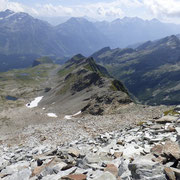 La cresta che arriva fino al Pass di Passit