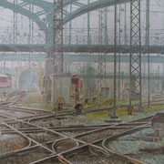 Bahnhof München / Acryl / 50x70 cm / 2012 /----CHF 1'700----