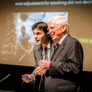 Programa ConCiencia 2014. Harald zur Hausen y Jorge Mira.