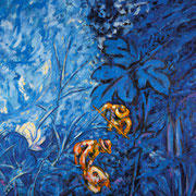 Roman Scheidl, Die Goldsucher, Öl / Leinwand, 143x167cm, 2010