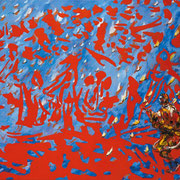 Roman Scheidl, Einbruch der Zeit, Öl / Leinwand, 143x167cm, 2012