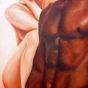 "Blanca Négra" - Huile sur toile 80x60