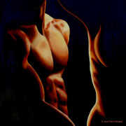 "Ombres mêlées" - Huile sur Toile 80x80