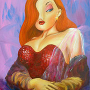 " Jessiconde Rabit" - Acrylique sur toile 35x24