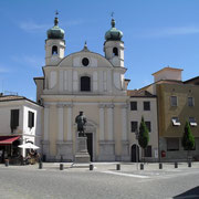 Mystic Rose Cathedral with Maximilian I of Habsburg statue