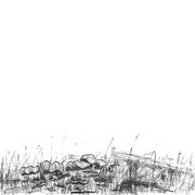 Heustadel IV, Zeichnung Kohle auf Papier, 59x84 cm, 2021