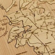 Insel Rügen (Detail-Ansicht zur besseren Erkennbarkeit ohne Rahmen)