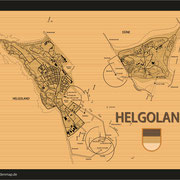 Insel Helgoland (Ansicht als Vektorgrafik)