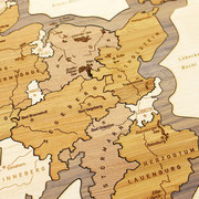 Bundesland 'Schleswig-Holstein' (Detail-Ansicht zur besseren Erkennbarkeit ohne Rahmen)