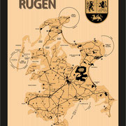 Insel Rügen (Ansicht als Vektorgrafik)