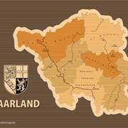 Bundesland 'Saarland'  (Ansicht als Vektorgrafik)