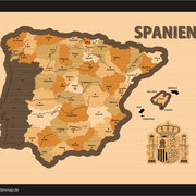 Königreich Spanien (Ansicht als Vektorgrafik)