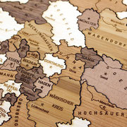 Bundesland 'Nordrhein-Westfalen' (Detail-Ansicht zur besseren Erkennbarkeit ohne Rahmen)