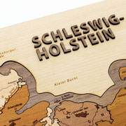 Bundesland 'Schleswig-Holstein' (Detail-Ansicht zur besseren Erkennbarkeit ohne Rahmen)