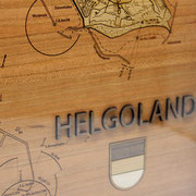 Insel Helgoland im 3D-Objektrahmen