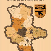 Bundesland 'Sachsen-Anhalt'  (Ansicht als Vektorgrafik)
