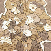 Bundesland 'Bayern' (Detail-Ansicht zur besseren Erkennbarkeit ohne Rahmen)