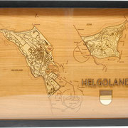 Insel Helgoland im 3D-Objektrahmen